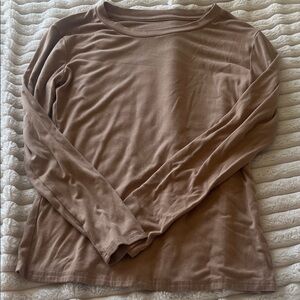 Long Sleeve Tan Top